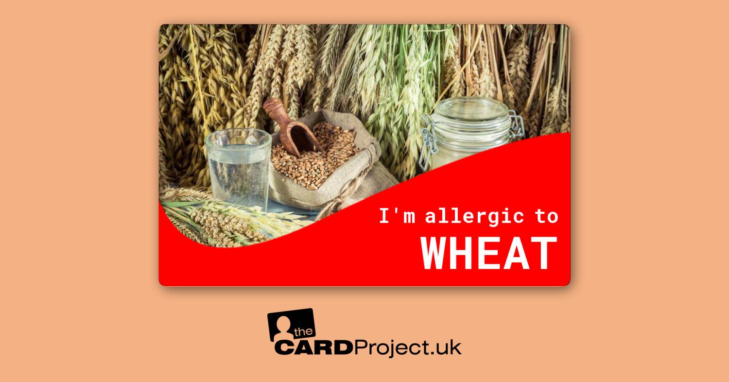 Wheat Allergy Card 